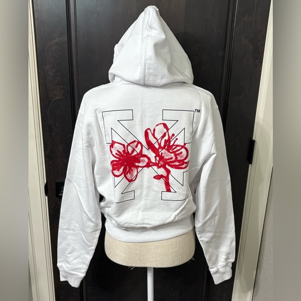 Off-White Cropped Hoodie S
